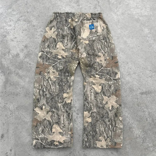 Y2K Camo Baggy Streetwear Sweatpants
