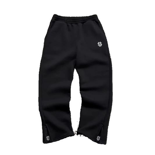 Autumn Drawstring Zipper Sweatpants