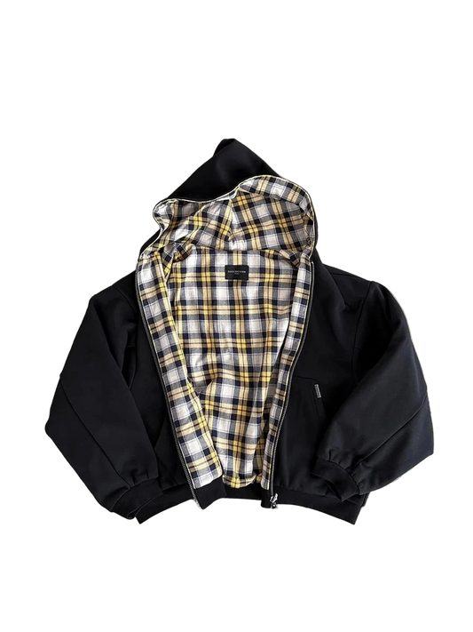 Double-Sided Plaid Loose Zipper