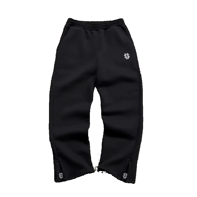 Autumn Drawstring Zipper Sweatpants