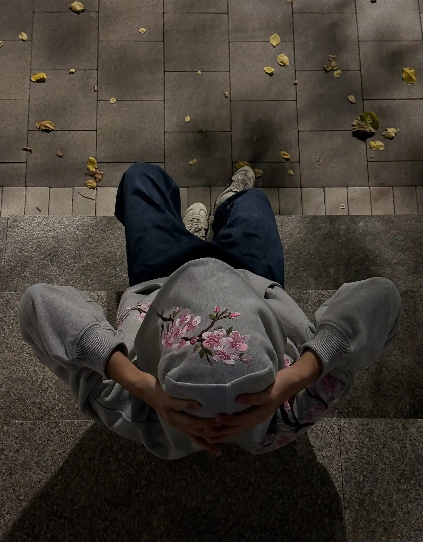 Y2K Vintage Oversized Cherry Blossom Hoodie