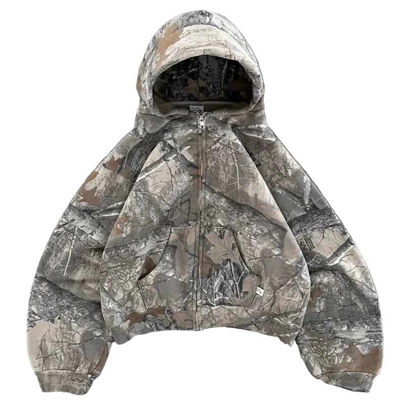 Y2K Retro Camo Hoodie