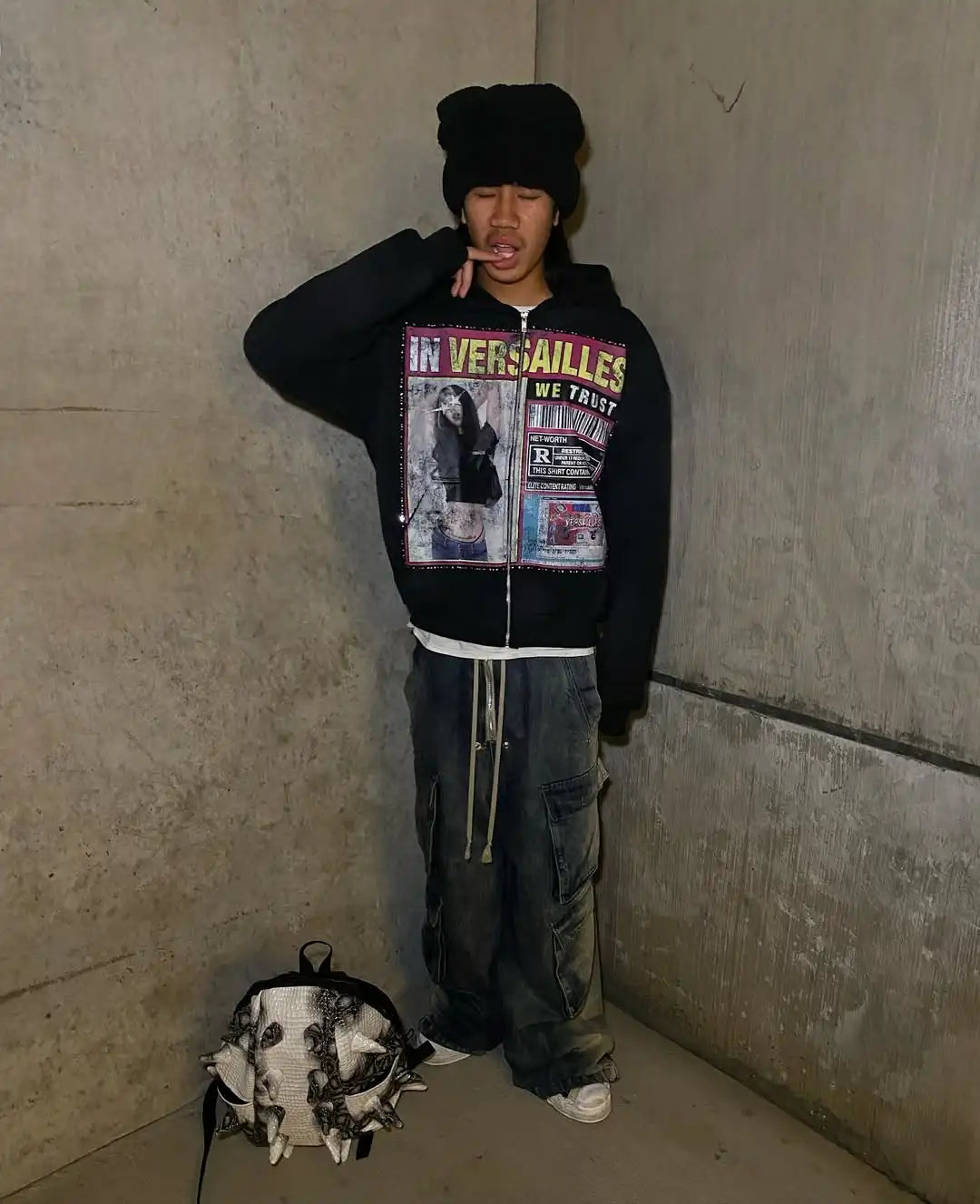 Retro Printed Y2K Hoodie