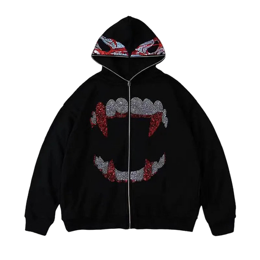 Women’s Y2K Style Zip-Up Hoodie