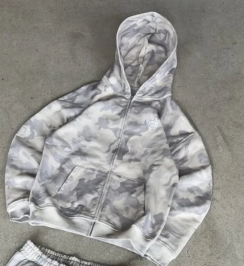 Y2K Camo Oversized Tracksuit Set