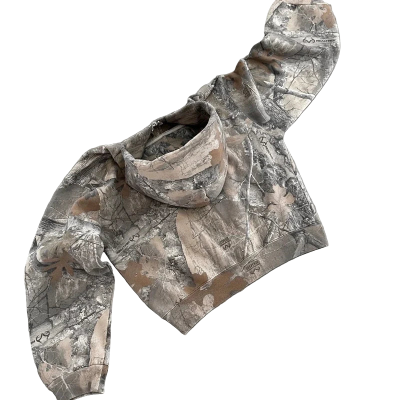 Y2K Retro Camo Hoodie
